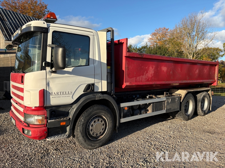 Lastväxlare Scania P114GB6x2 380 med schaktflak