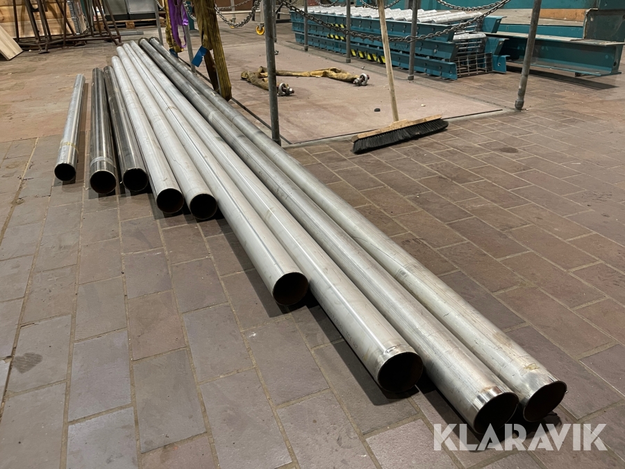 Rostfria rör Outokumpu 80 mm 8 st