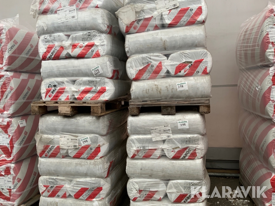 Isolering lösull Paroc 60 säckar fördelat på fyra pall