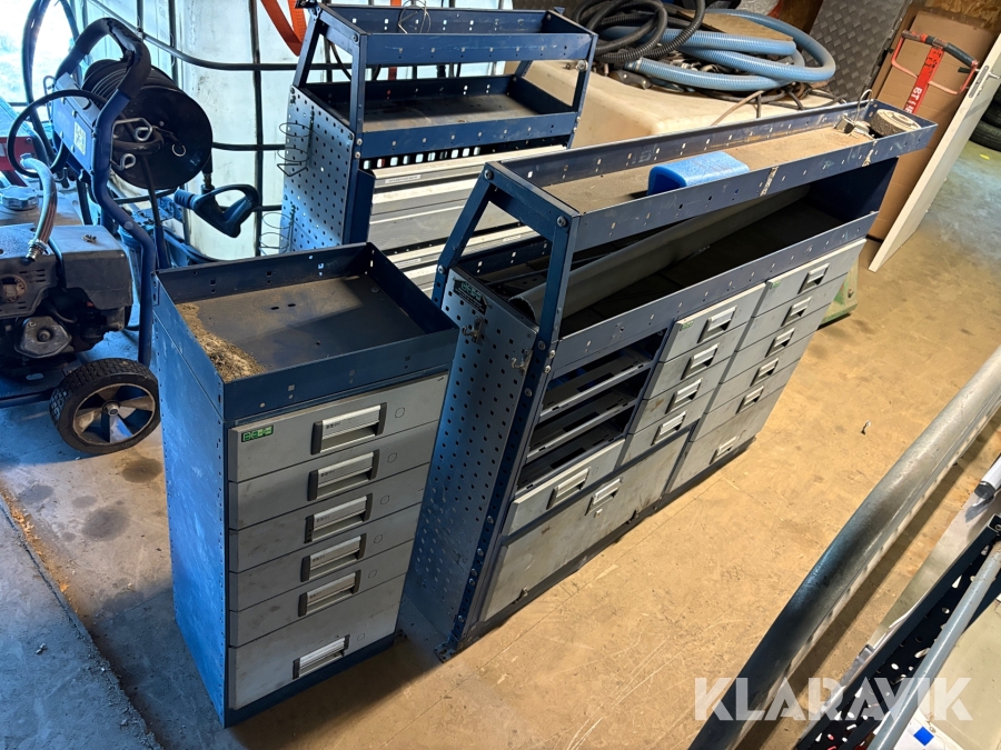 Verkstadsinredning för skåpbil Modul System