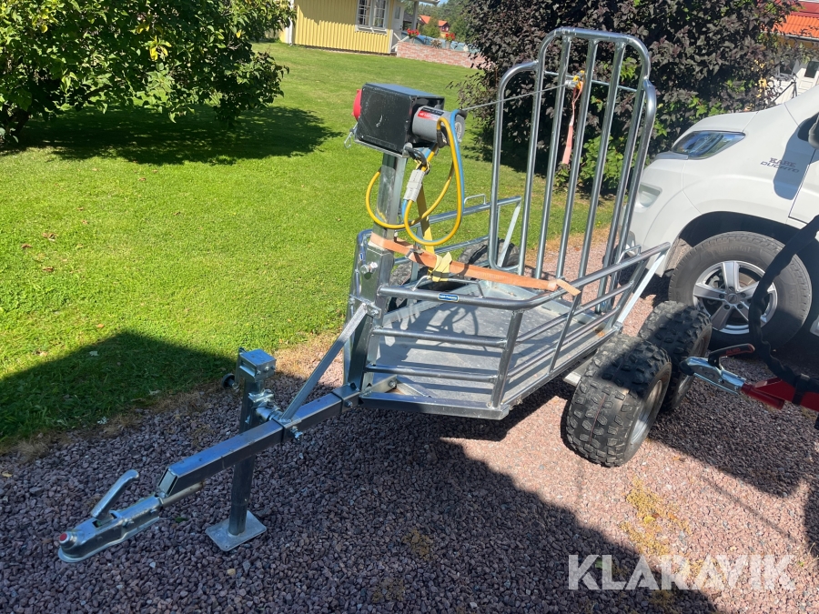 Älgvagn till fyrhjuling Lejab med vinsch