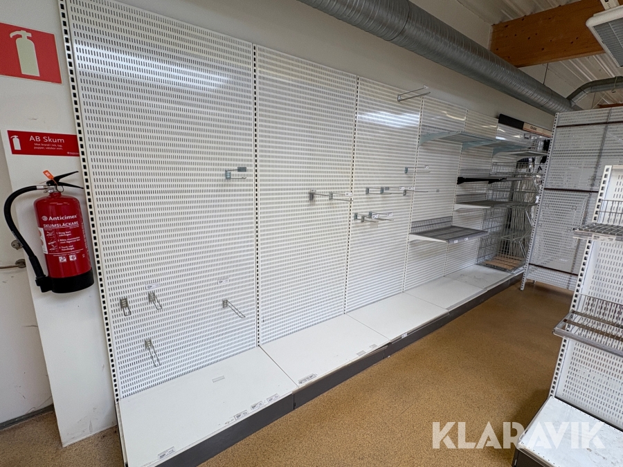 Butiksinredning 5 sektioner med tillbehör