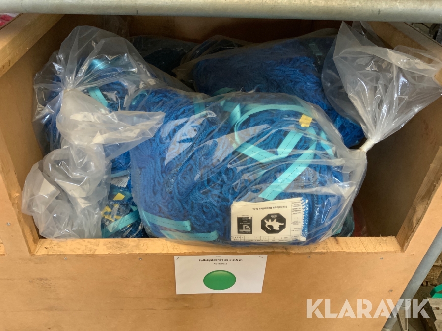 Fallskyddsnät 15x2,5m 12st