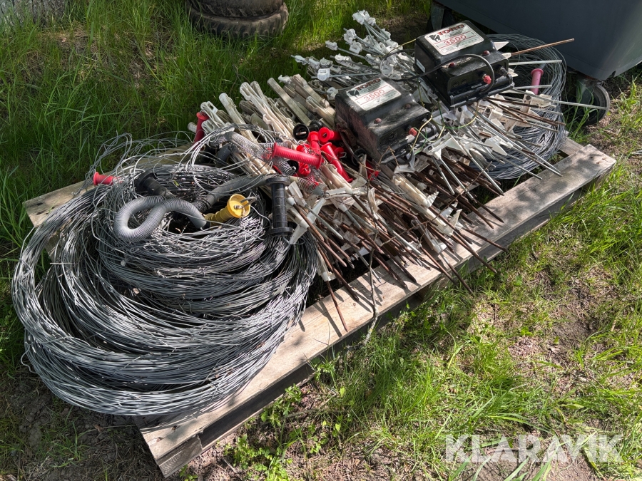 Elstängsel gris Toro 3500 staketpinnar och två aggregat