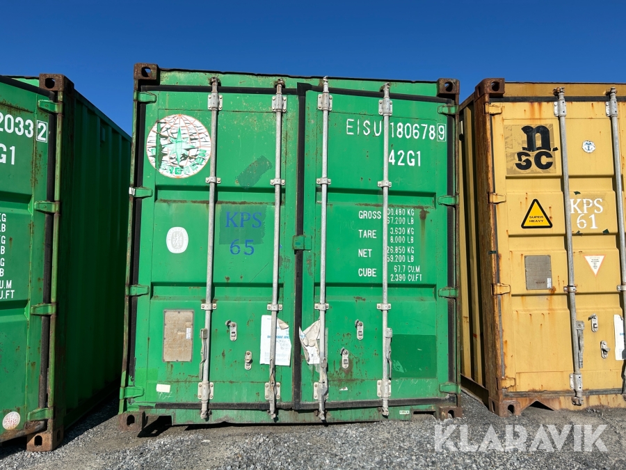Container 40 fot Grön