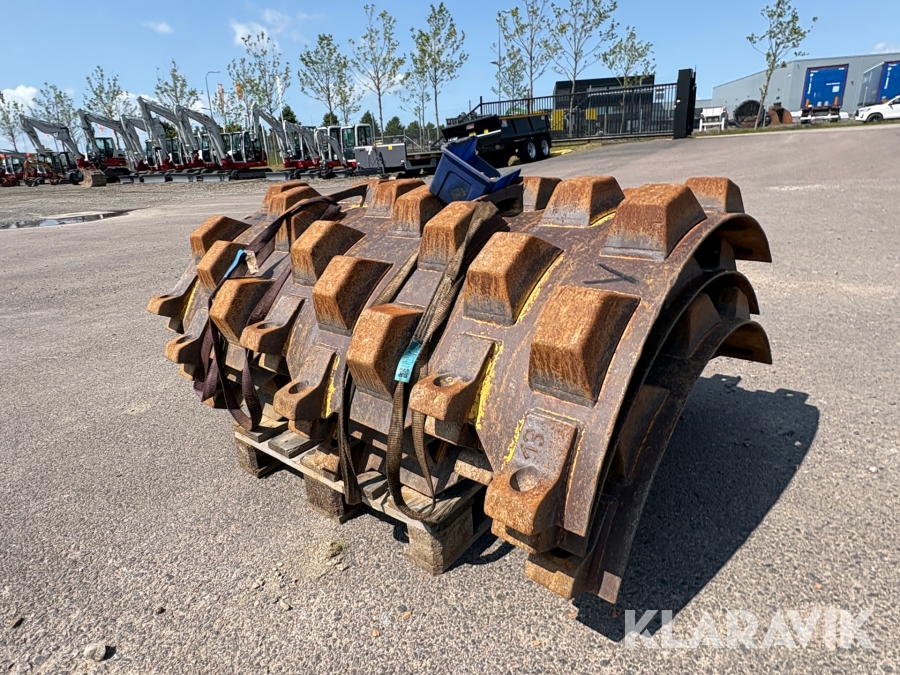 Lerpackningssegment till en Bomag BW177 D5