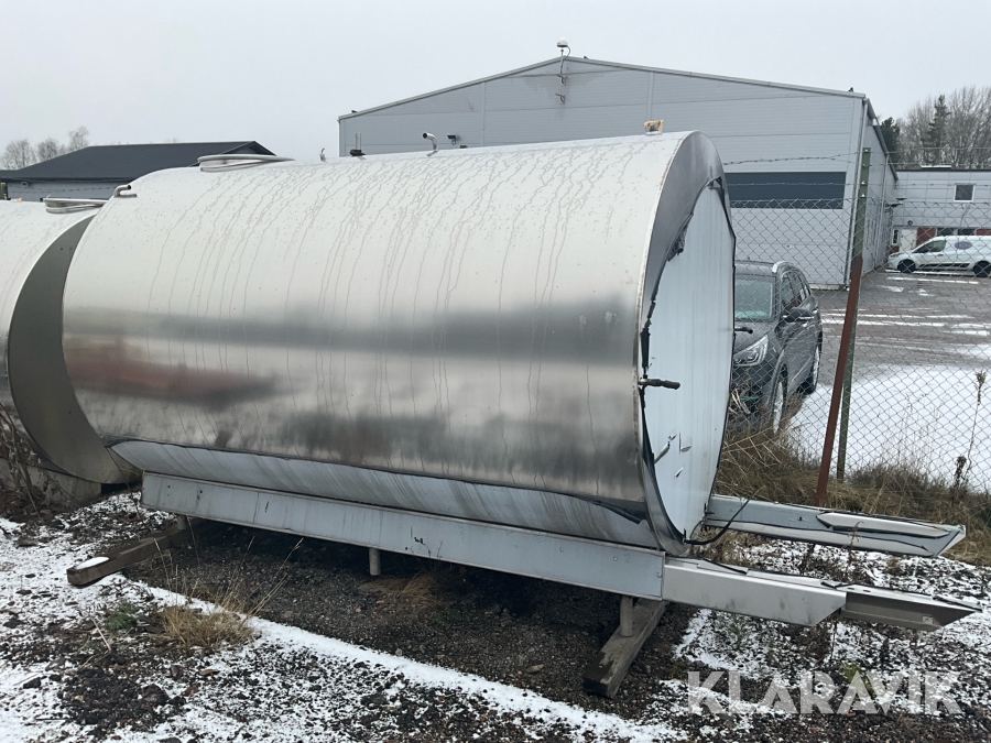 Rostfri tank Wedholms 5000L