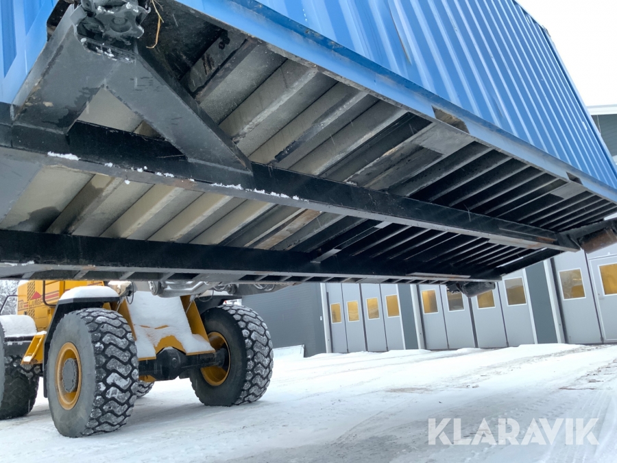 Container med lastväxlarram 20 fot