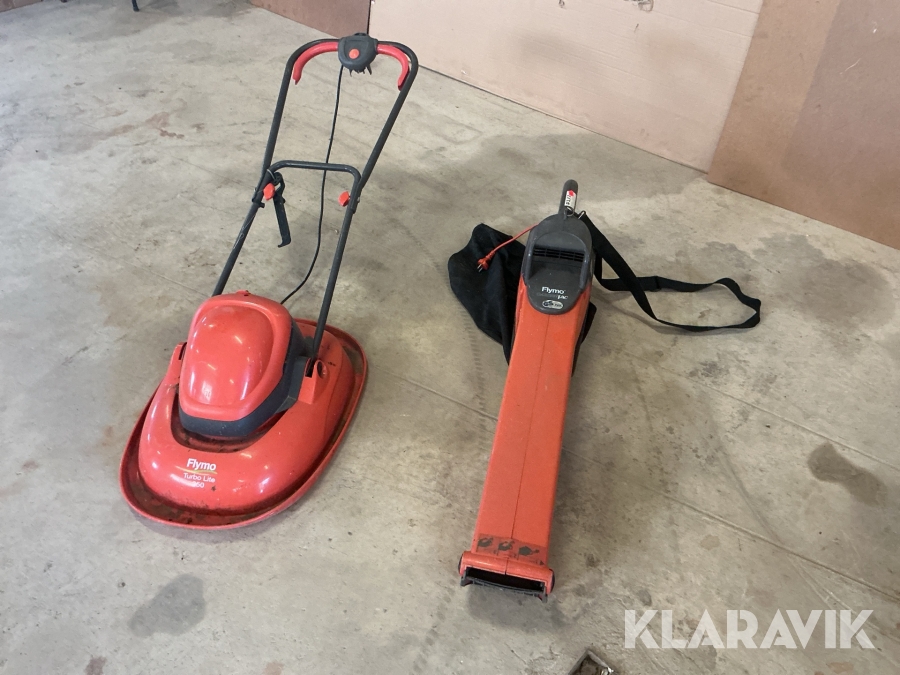 Gräsklippare och lövsug Flymo