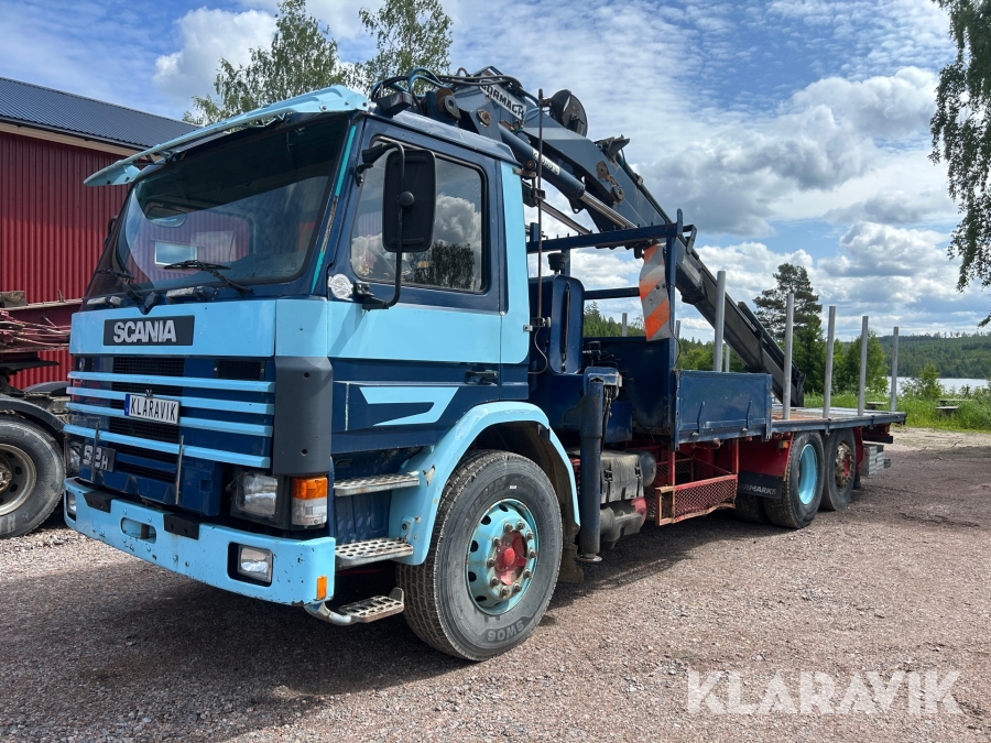 Kranbil Scania P92M6X2 46 252hk med båtstötter