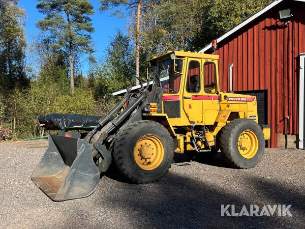 Hjullastare Volvo BM 4200 med kassettmonterat lastaggregat