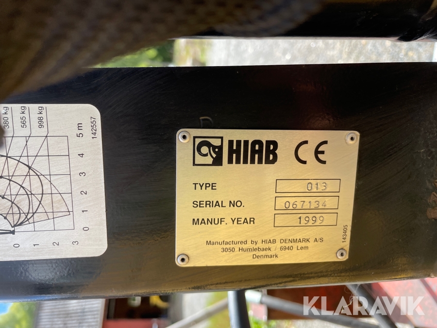 Kran Hiab 013 T