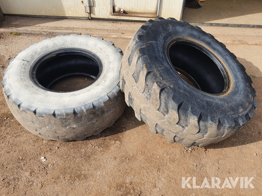 Entreprenaddäck 2st Dunlop 405/70R20