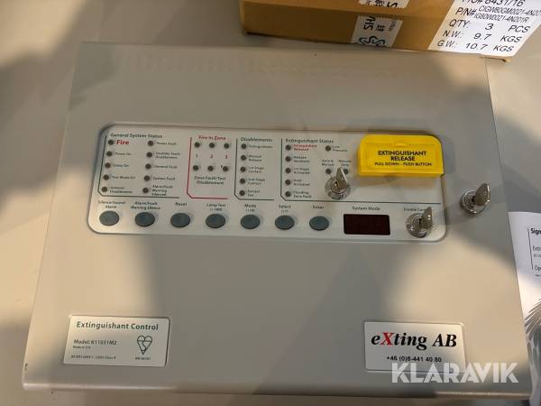 Kontrollpanel Exting Ab K11031M2 Sigma xt