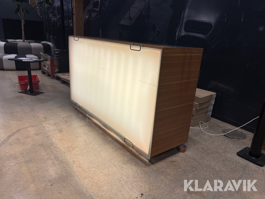 Affärsdisk / Skåp med belysning