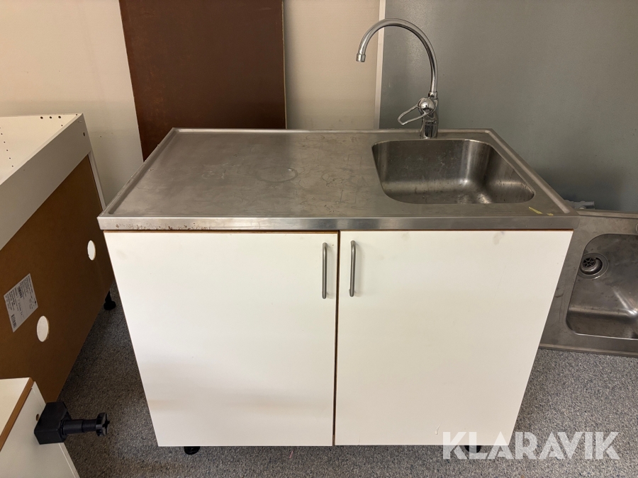 Diskbänk med skåp Marbodal