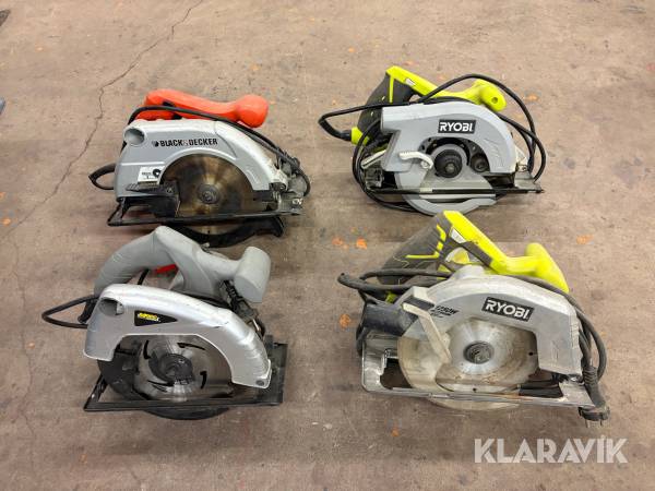 Cirkelsåg Ryobi/Black & Decker/Meec 4 st
