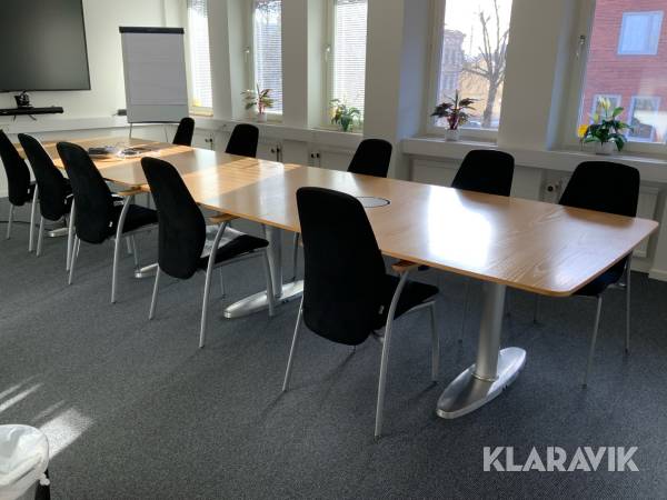 Konferensmöbel Kinnarps 2st bord / 10st stolar