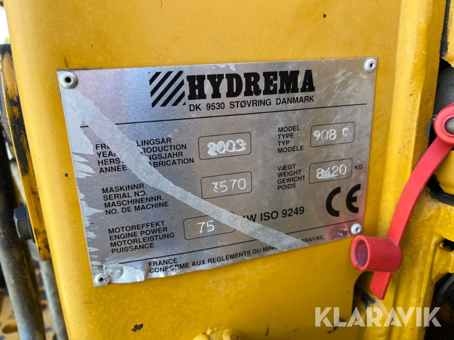 Grävlastare Hydrema 908 C