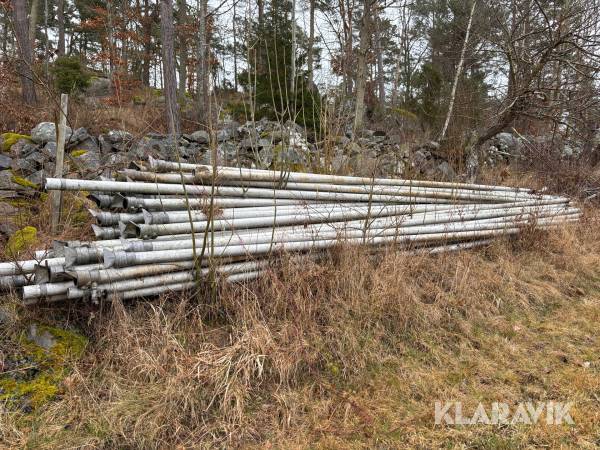 Bevattningsrör i aluminium - 30 st