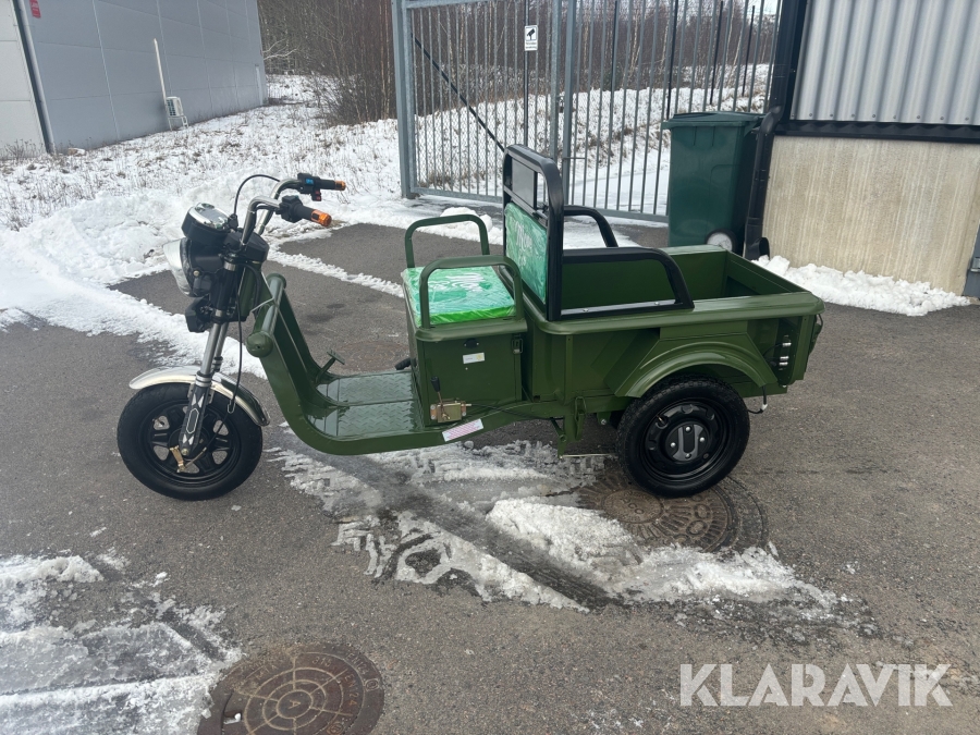 Elektrisk 3-hjuling med flak Move Eco