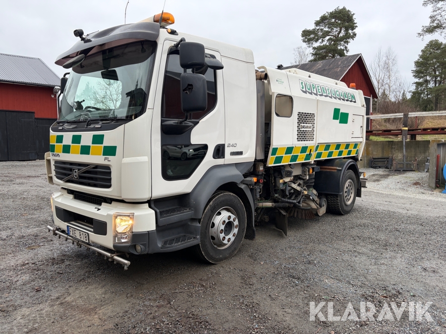 Lastbil / sopmaskin Volvo FL2404x2 scarab