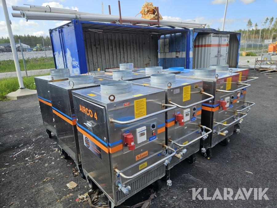 Hetvattenfläktar TF50, Airco 4, Airco 2, Airco 3