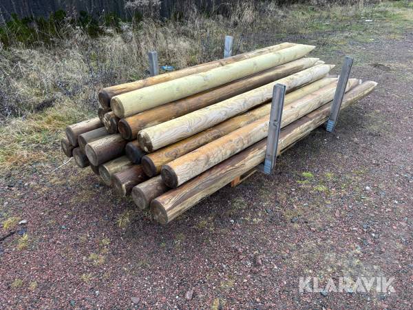 Tryckimpregnerad stängselstolpe Poda 19 st