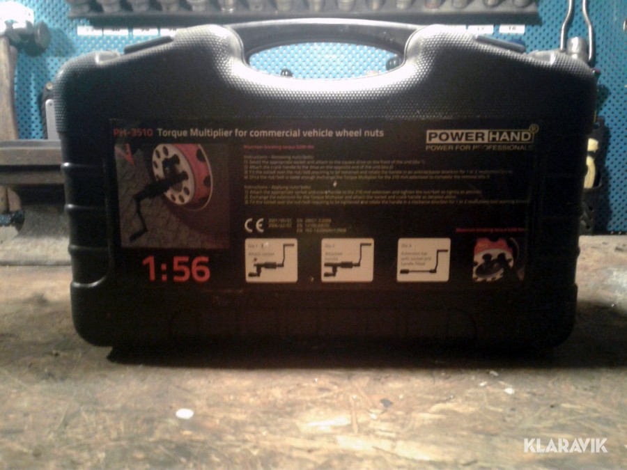 Hjulmutterverktyg för Entrepenad och lastbilshjul