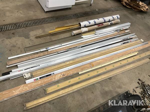 Aluminium och mässinglister