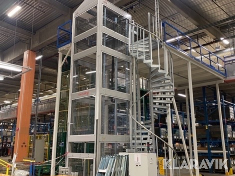 Höglagerhiss Inter System med transportörsystem I’m Pulz 50