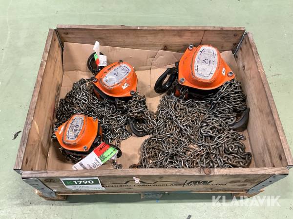 Lyftblock Tractel Tralift 2T, 1T,  0,5T