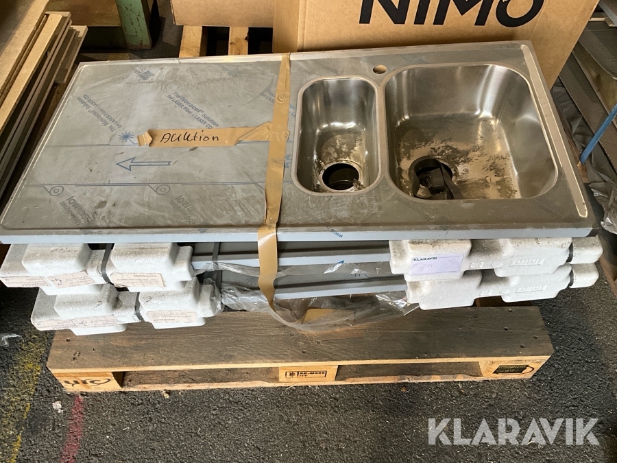 Diskbänk med dubbelho 3 st