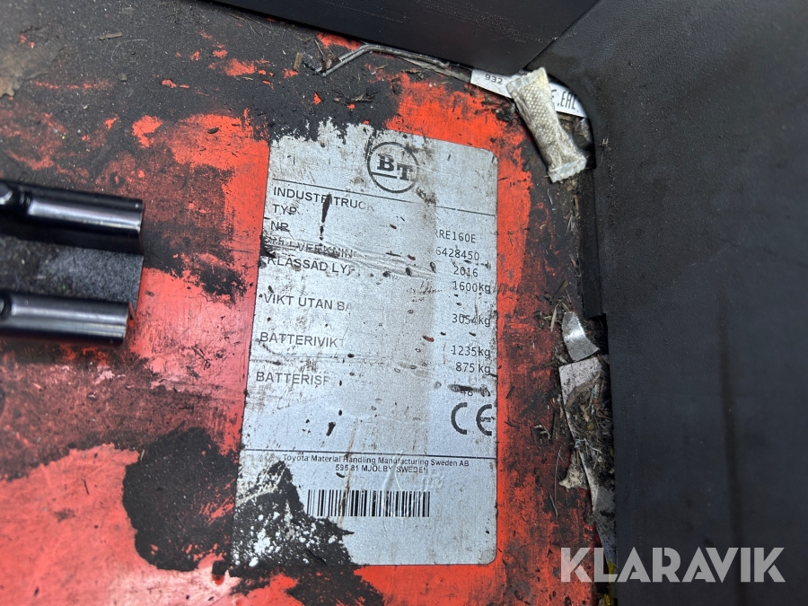 Skjutstativtruck BT RRE 160E