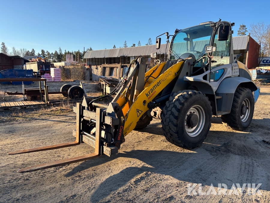 Hjullastare Kramer Allrad 880 med skopa & gafflar