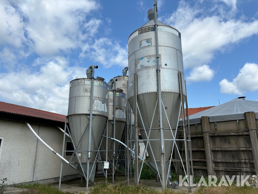 Fodersilos Mafa STL 4 st - totalt 81 m3