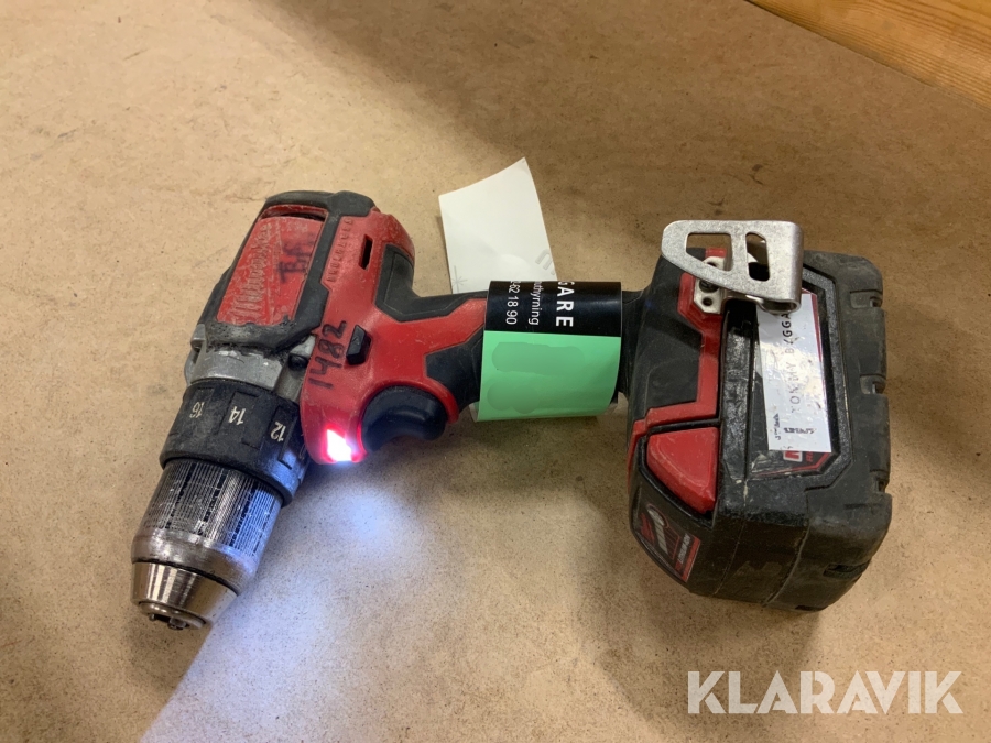 Skruvdragare Milwaukee M18 BLDD batteri
