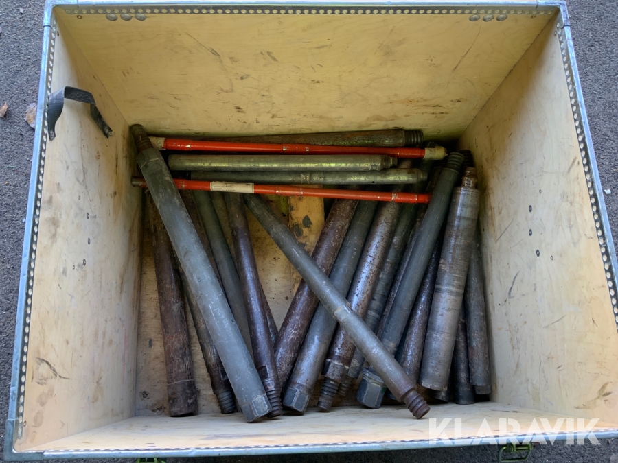 Diverse borrförlängare till kärnborr