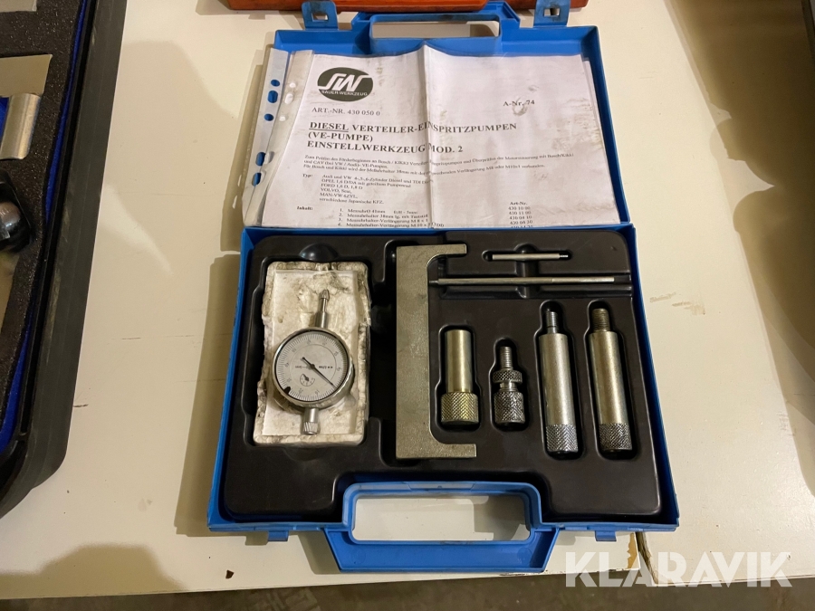 Verktyg förninställning av diselpump AST