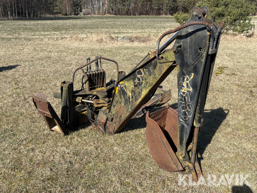 Grävaggregat till traktor med pto-hydraulpump