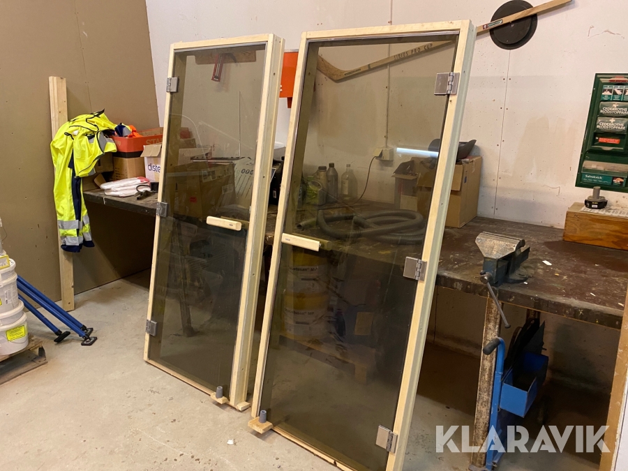 Bastudörrar TyloHelo 8x19 2st en vänster en högerhängd