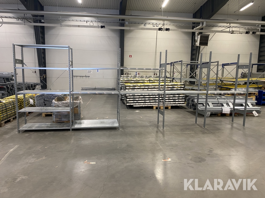 Lagerhylla SSI Schäfer 5st sektioner med 5 hyllplan i varje