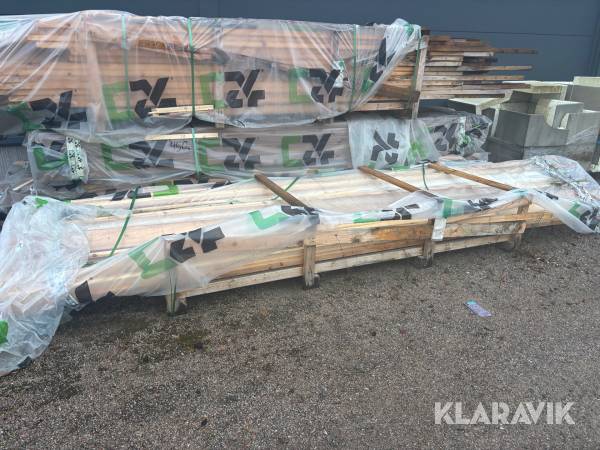 Virkespaket, läkt 3 bunt, 22x95 vit råplan olika dimensioner och sorter