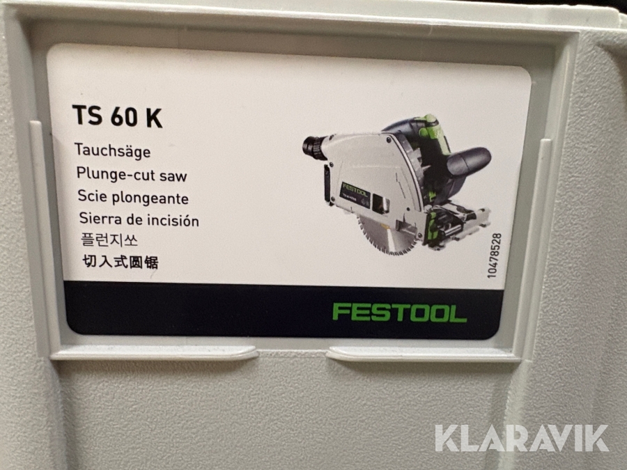 Sänksåg Festool TS 60 KEBQ-Plus
