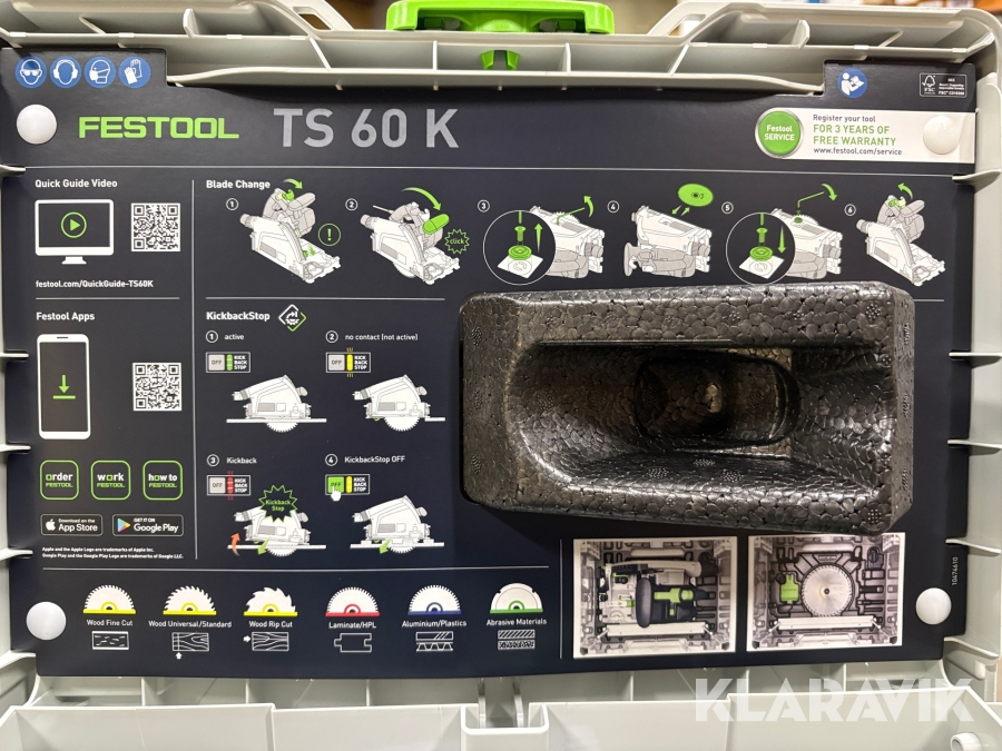 Sänksåg Festool TS 60 KEBQ-Plus