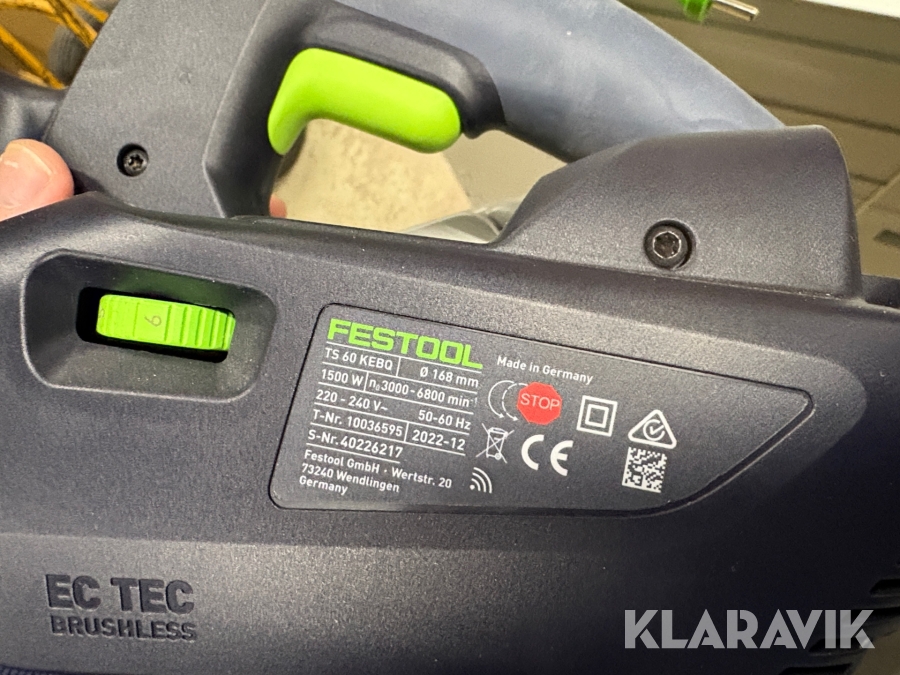 Sänksåg Festool TS 60 KEBQ-Plus