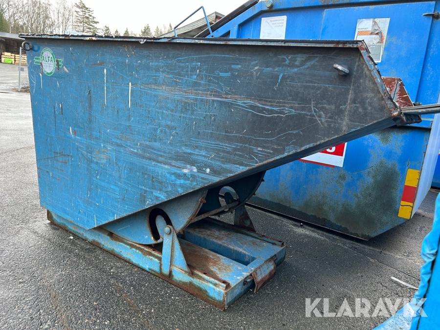 Container självtömmande