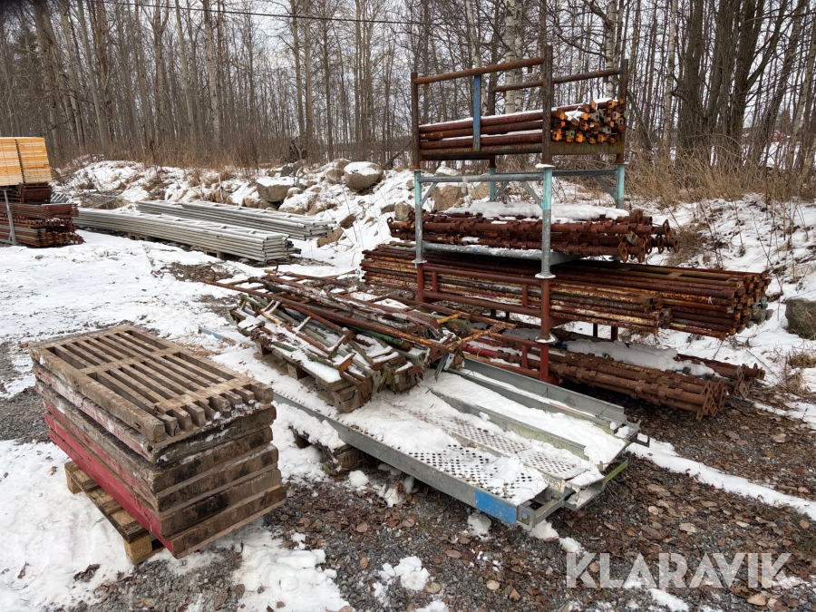 Parti med delar till hakiställning
