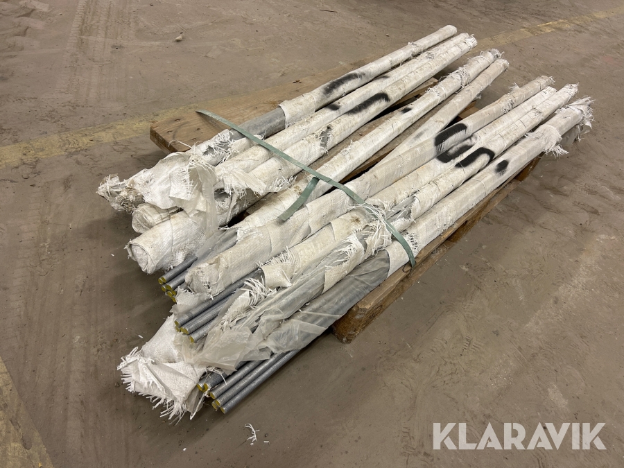 Gängstänger M16 galvade