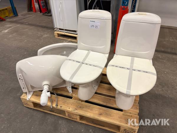 Toalettstolar och handfat 2 av varje
